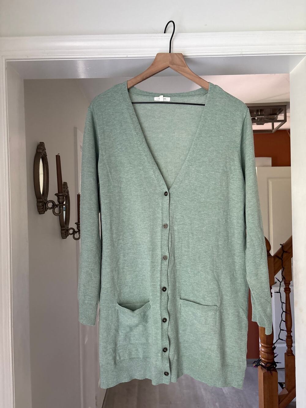 Maurices | Teal Button Up Cardigan Sweater Large Lightweight Casual